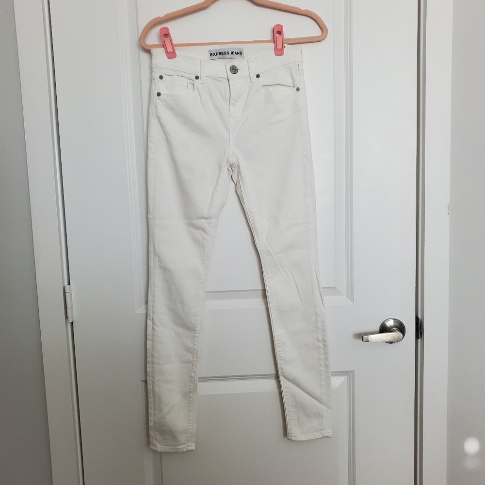 EXPRESS WHITE JEANS SIZE 0